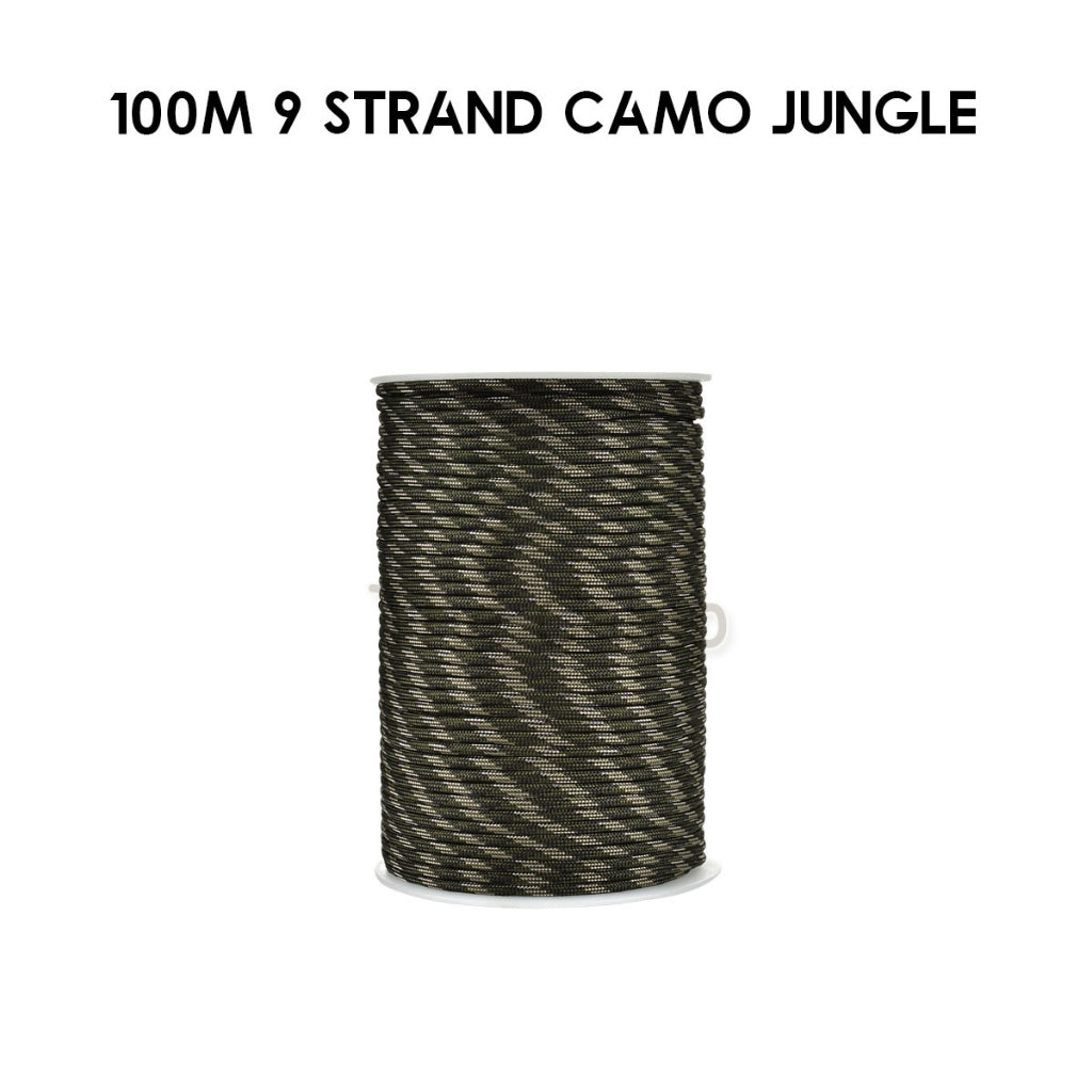 9 / 10 Strand Core 4mm 31m 100m Paracord Rope Parachute Cord Military Standard Lanyard Flysheet Tarp Tent Camping Survi
