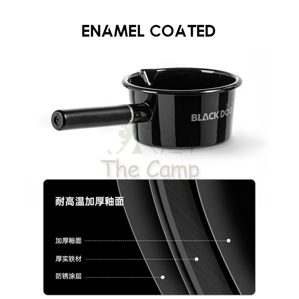 Blackdog Outdoor Enamel Cooking Pot 1L High Temperature Resistant Cook Pan Bowl Plate Cup Kettle BD-YC010