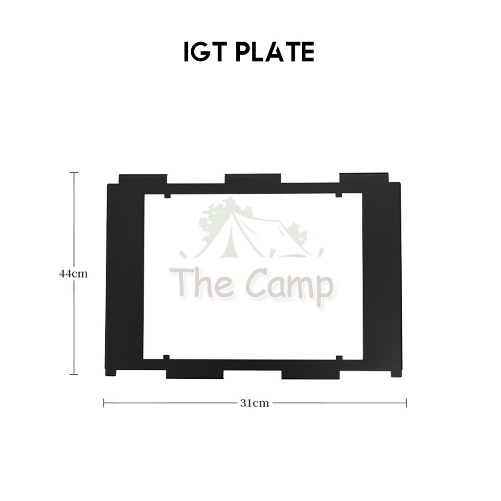 Camping Foldable Shelf Table Customizable IGT Hanging Rack Aluminum Outdoor Hanger Tripod Stand Tableware Organizer
