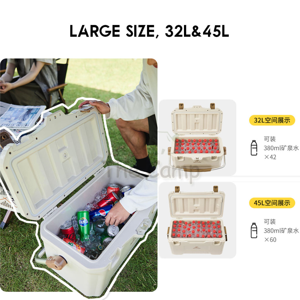 Naturehike Portable LX Cooler Box Ice Box Camping Outdoor Picnic Refrigerator 72 hours  32L 45L Freezer CNH22CJ10001