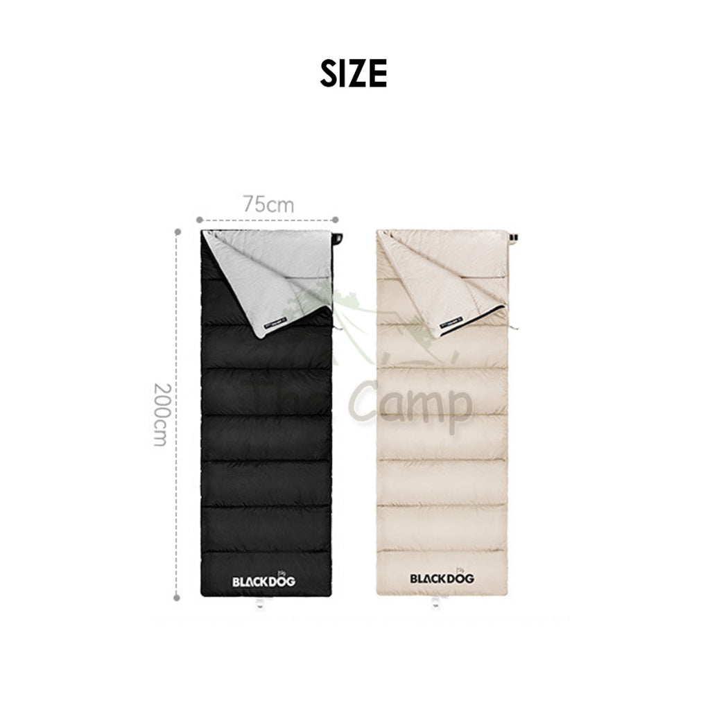 Blackdog Sleeping Bag 1.75kg 2.0kg Thickened Envelope Outdoor Camping Ultralight Travel Portable Black White BD-SD002