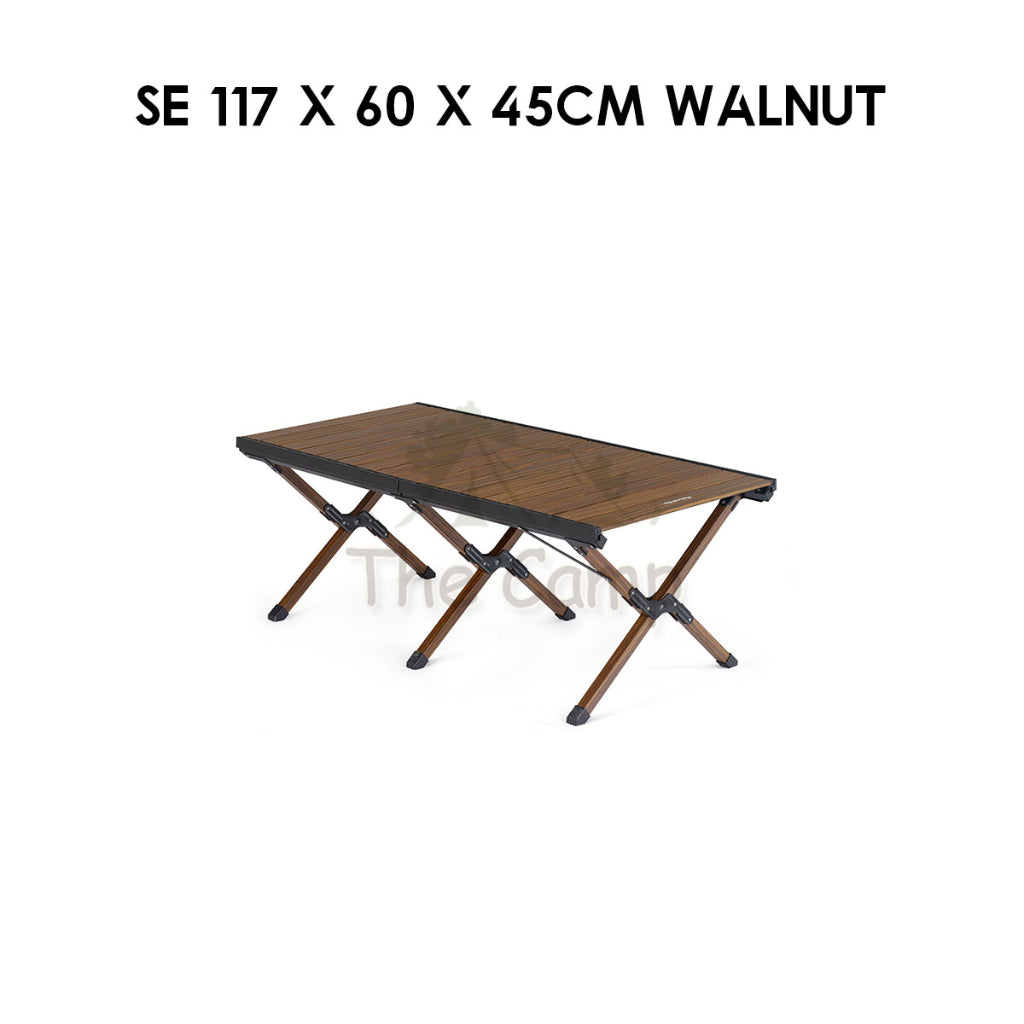 Naturehike Aluminium Egg Roll Table Outdoor Camping BBQ Party Black 120cm Table Portable Foldable CNH22JU043