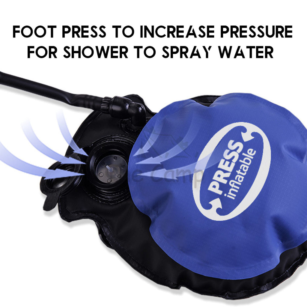 Naturehike Shower Water Bag 11L Pressurize Water Outdoor Camping Portable Foot Press Pressurize Travel Wash Washing