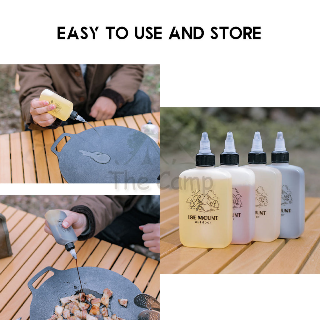 Outdoor Condiment Bottle Oil Funnel Corong Minyak Seasoning Soy Sauce Container Outdoor Camping BBQ Picnic Travel
