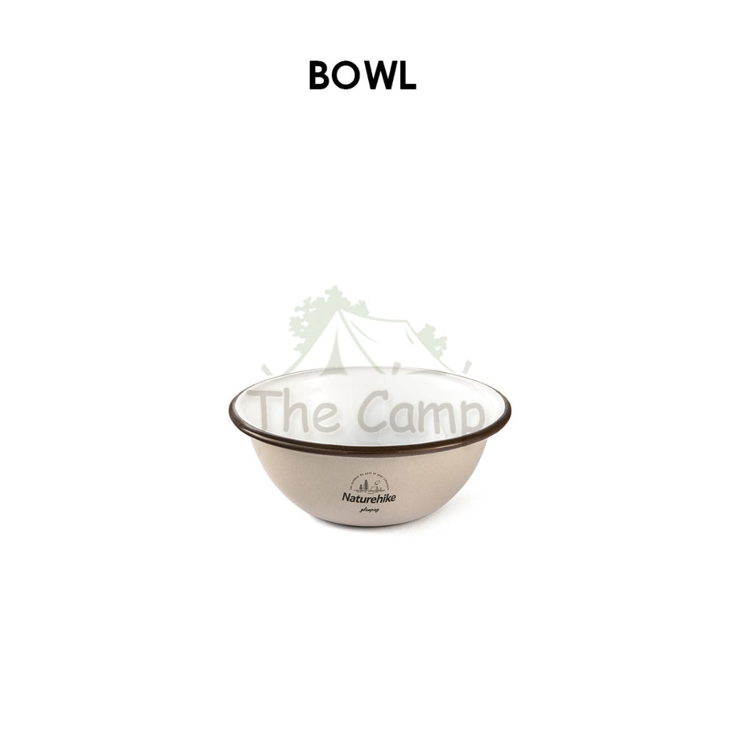 Naturehike Enamel Tableware Bowl Plate Cup Mug Outdoor Camping Cookware Black Limited Edition NH20SJ030