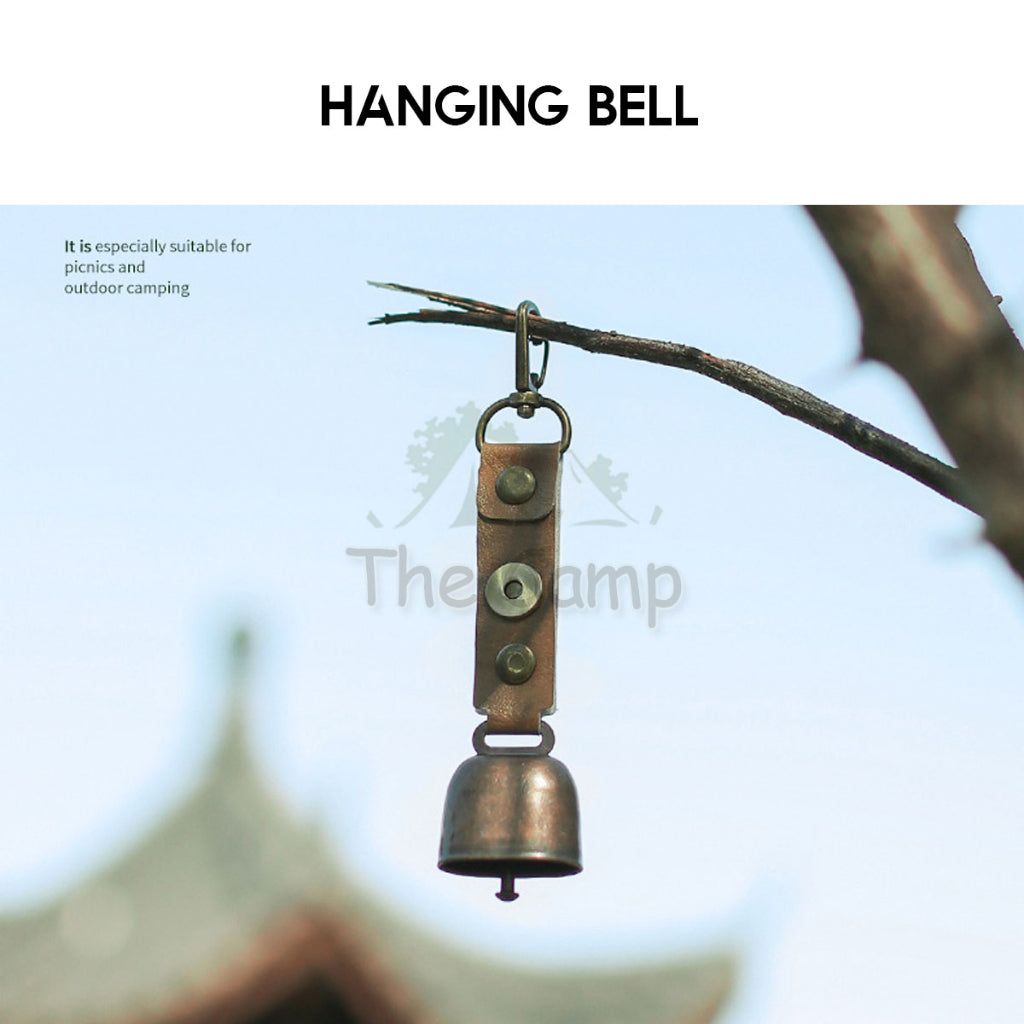 Outdoor Camping Hanging Bell Ornaments Wind Chime Peaceful Ambient Ring Hook Atmosphere Decoration Keychain
