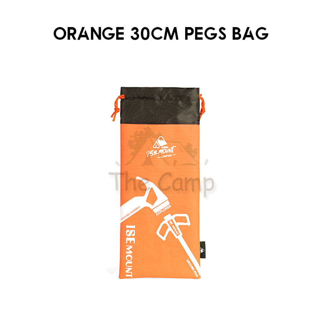 Camping Nail Peg Storage Bag 20cm 30cm 40cm Stake Holder Case Pouch Khemah Canopy Paku Beg Steel Aluminium Nail