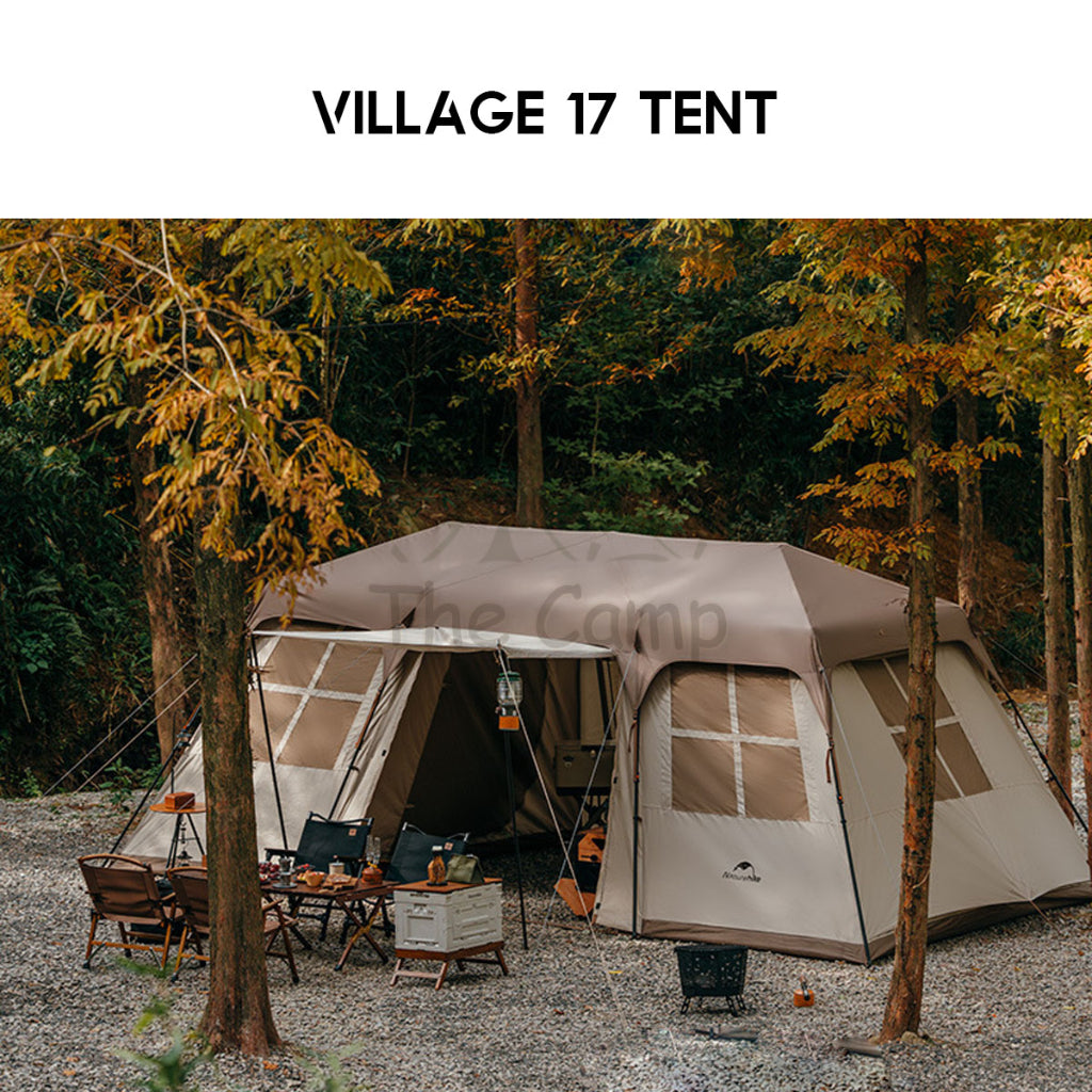 Naturehike Village 17 Automatic Camping Tent Large Space Outdoor Chair Flysheet Table Tarp Peg Nail Pole CNH22ZP021