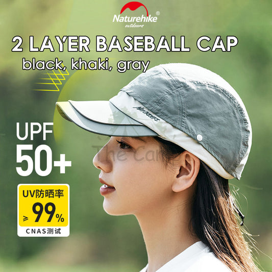 Naturehike 2 Layer Baseball Mesh Cap Camping Outdoors Folding Ultralight Breathable Hat Hats Chair Visor LB011
