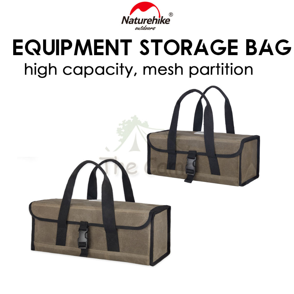 Naturehike Camping Equipment Storage Bag Oil Wax Large Capacity Outdoor Tarp Nail Peg Table Chair Rope Tent NH19PJ103