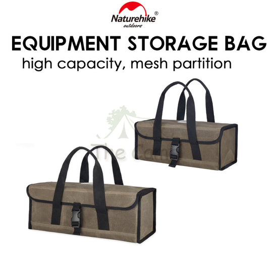 Naturehike Camping Equipment Storage Bag Oil Wax Large Capacity Outdoor Tarp Nail Peg Table Chair Rope Tent NH19PJ103