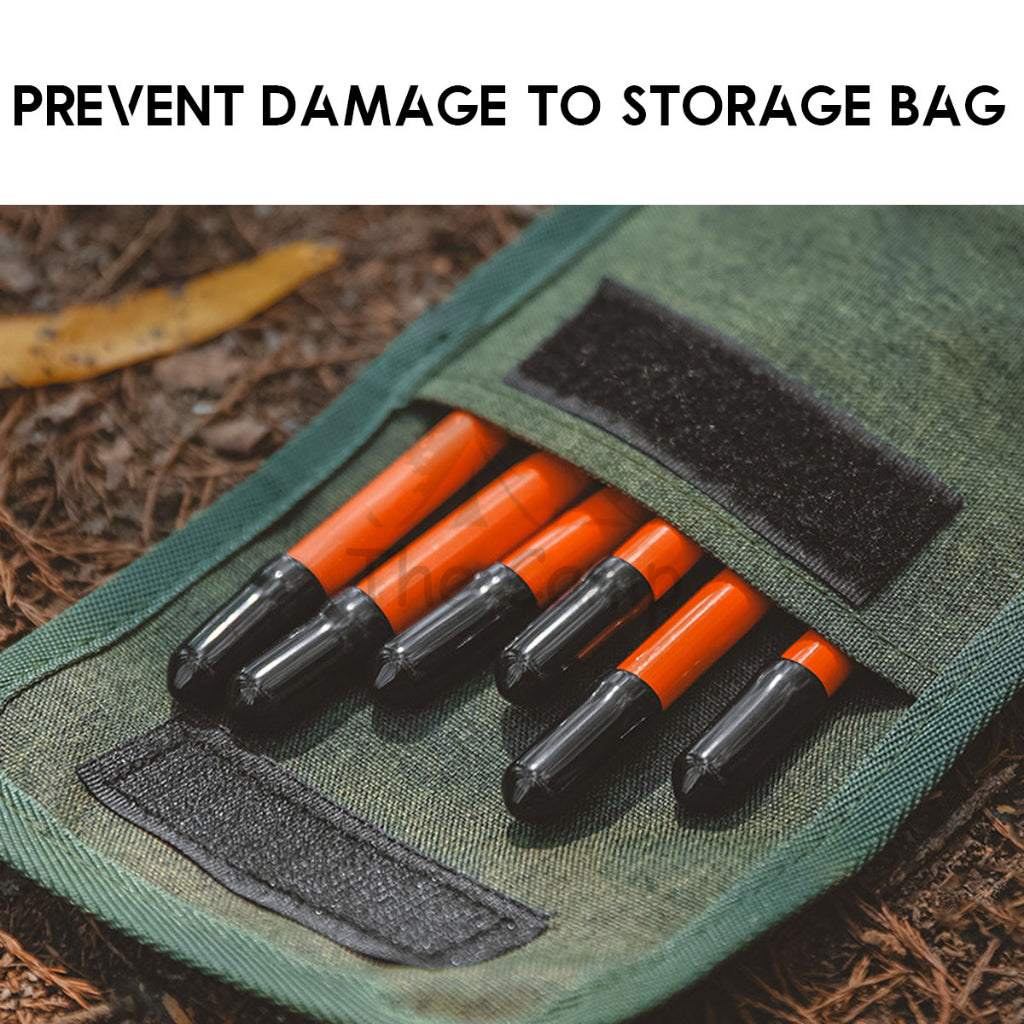 Camping Tent Nail Peg Protective Tip Cover Sleeve Rubber for Steel Nail Bag