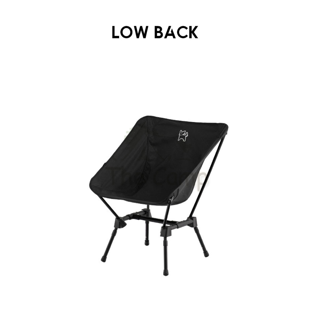 Blackdog Adjustable Height Moon Chair Foldable Folding Camping Outdoor Tent Table Flysheet Black BD-YLY003 BD-YLY002