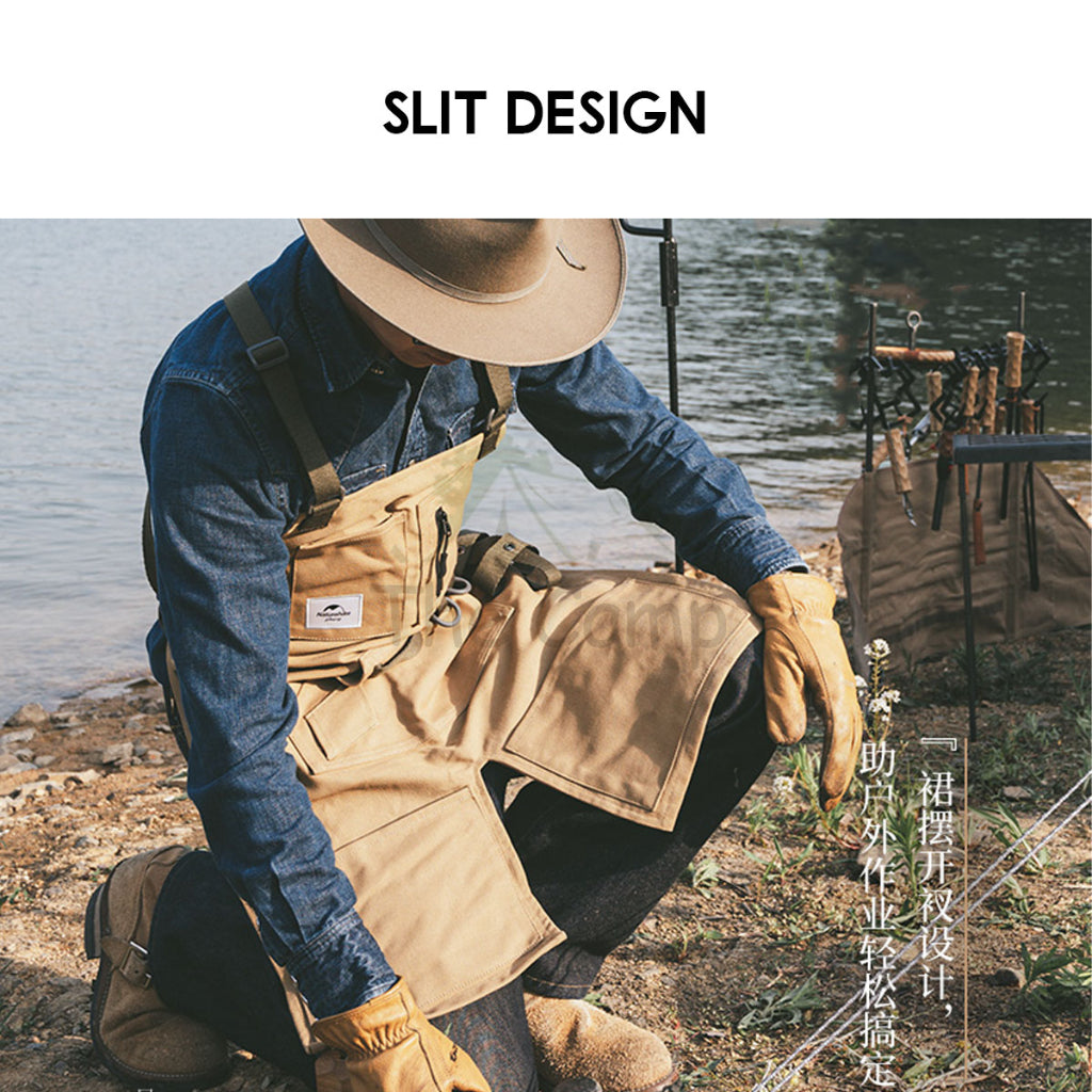 Naturehike Camping Apron Outdoor Wear Resistant Stain Resistant Storage Apron Picnic Barbecue Work Cloth NH20PJ127