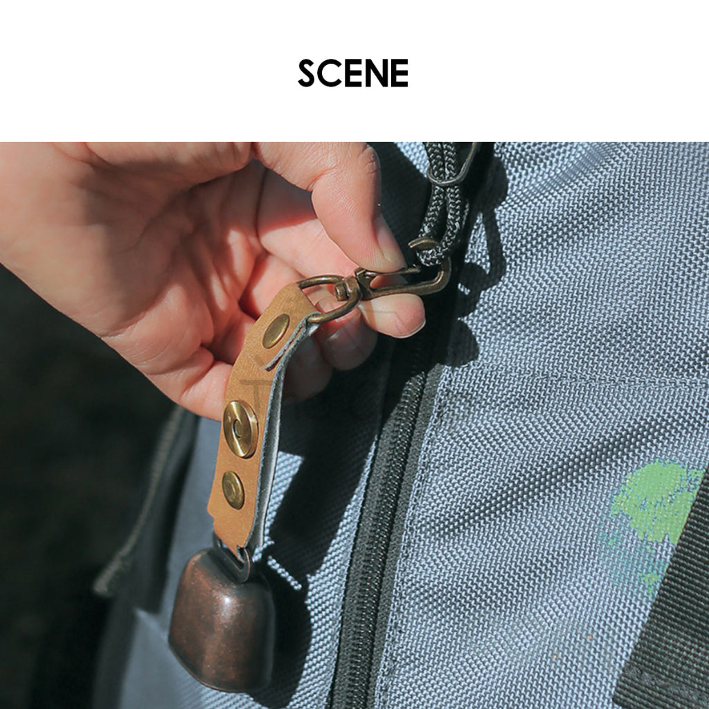 Outdoor Camping Hanging Bell Ornaments Wind Chime Peaceful Ambient Ring Hook Atmosphere Decoration Keychain
