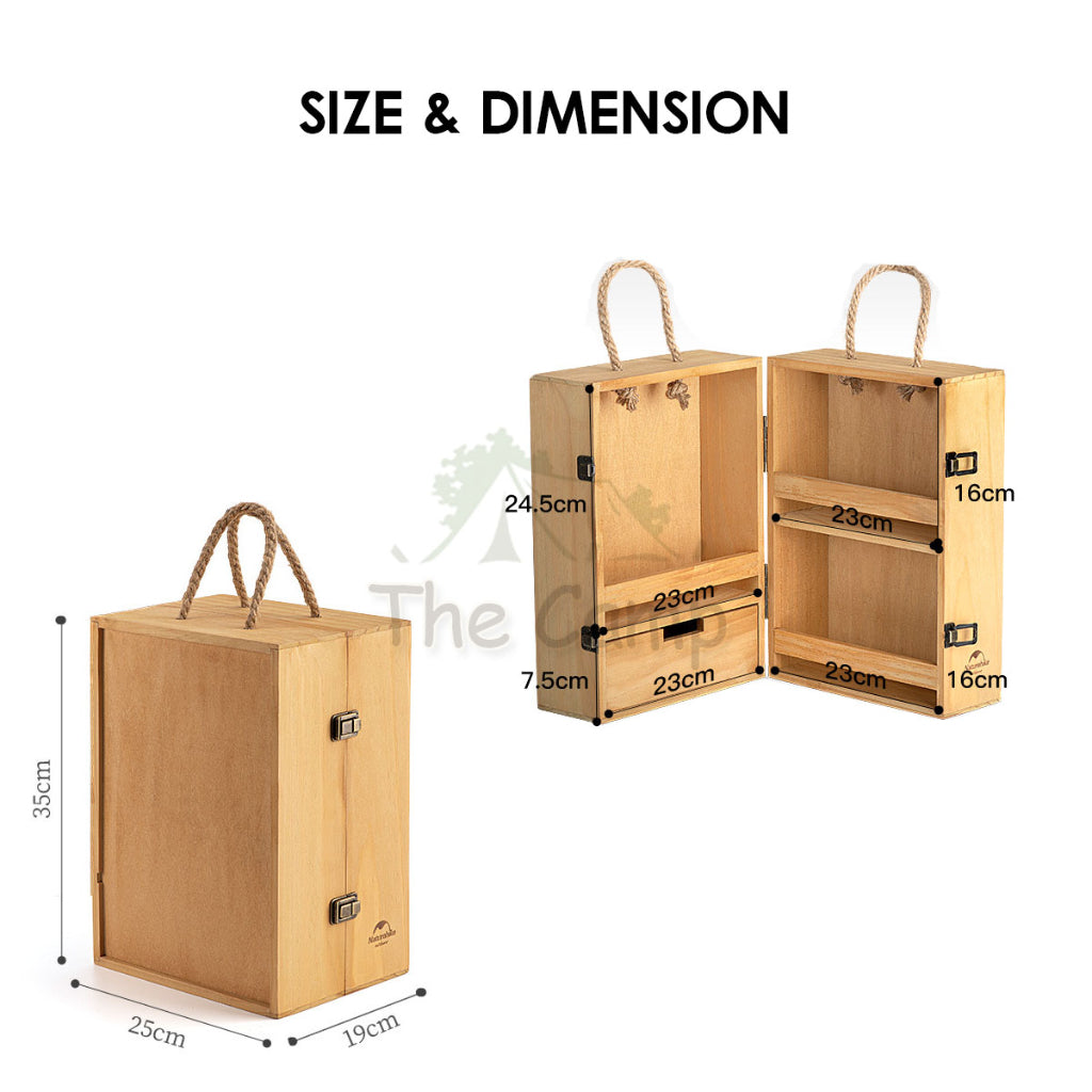 Naturehike Outdoor Seasoning Cabinet Portable Picnic Spice Rack Ingredient Box Camping BBQ Equipment Cooking NH20PJ006
