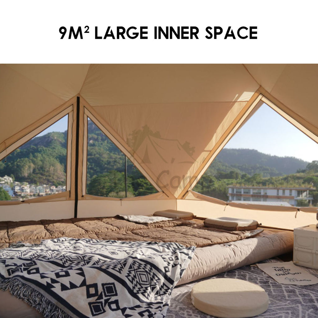 Vidalido Singye Pavillion Tent Camping Double Layer Waterproof UV Proof Khemah