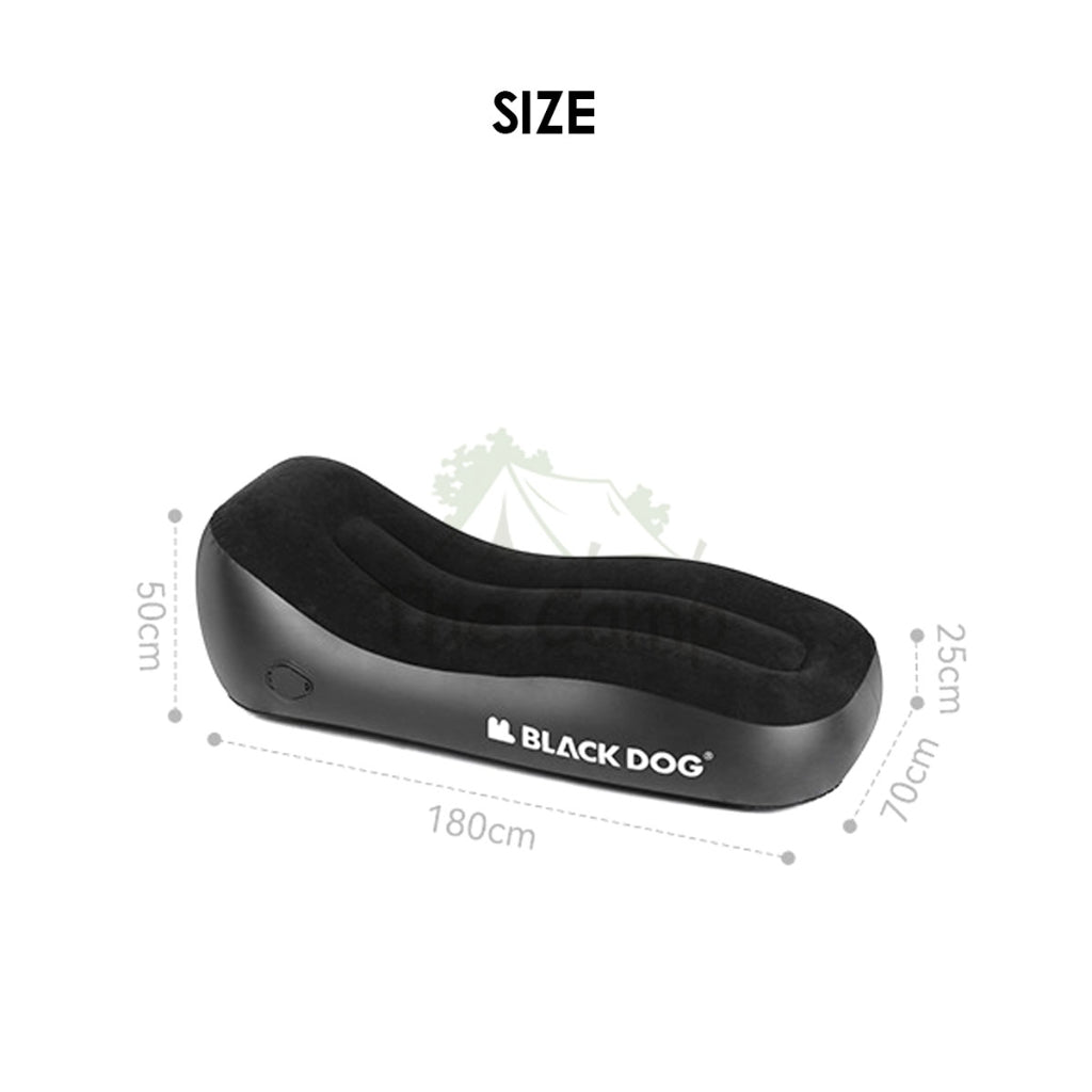 Blackdog Inflatable Sofa Bed Outdoor Camping Chair Inflation Bed Mattress Table Flysheet Tarp Black Pump CBD2300DZ010