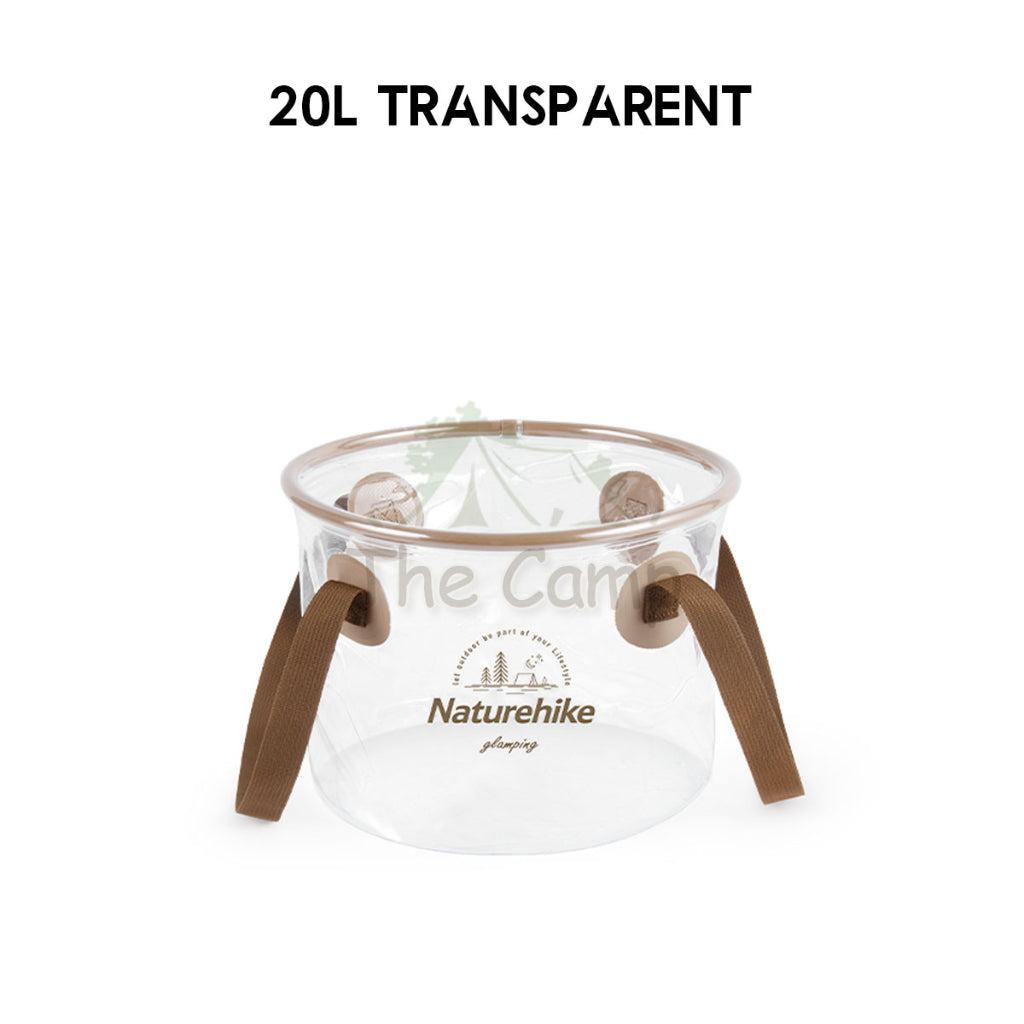 Naturehike Camping Foldable Bucket Portable Waterproof Round 10L 20L Water Transparent Container CNK2350CF010