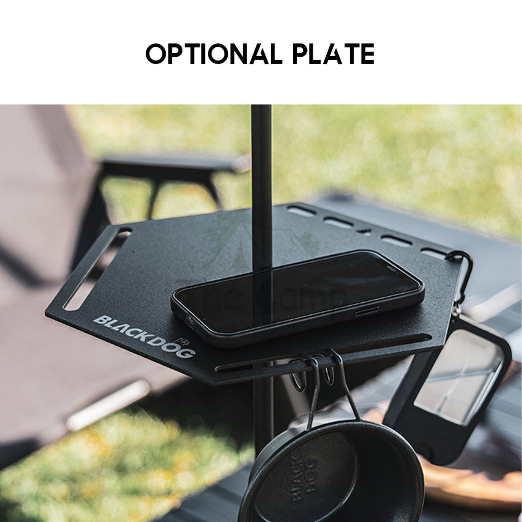 Blackdog Light Stand Double Hook Lamp Pole Aluminum Camping Light Optional Bracket Hexagonal Tray Shelf BD-DJ001