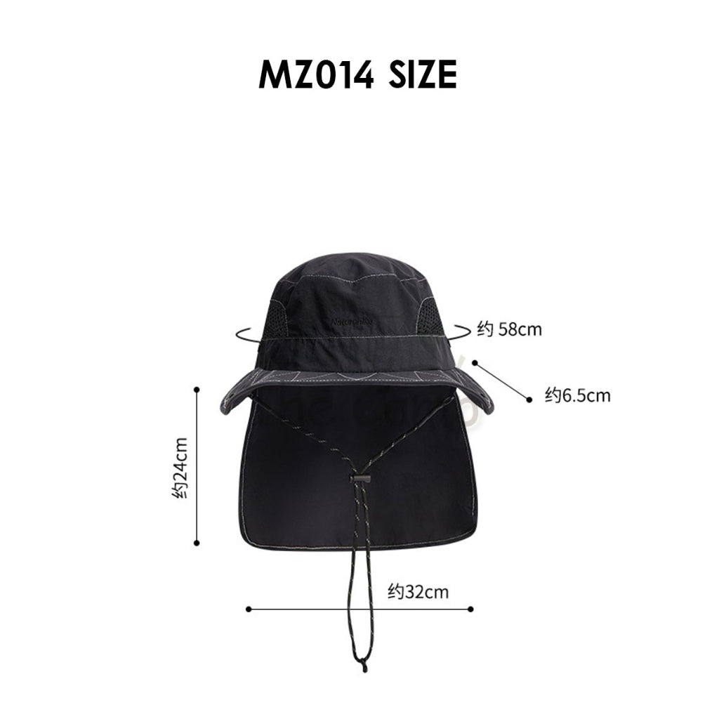 Naturehike Fisherman Hat Camping Outdoors Folding Shawl Breathable Cap Hats Chair Double Visor MZ014 FS531