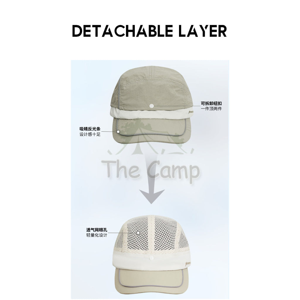Naturehike 2 Layer Baseball Mesh Cap Camping Outdoors Folding Ultralight Breathable Hat Hats Chair Visor LB011