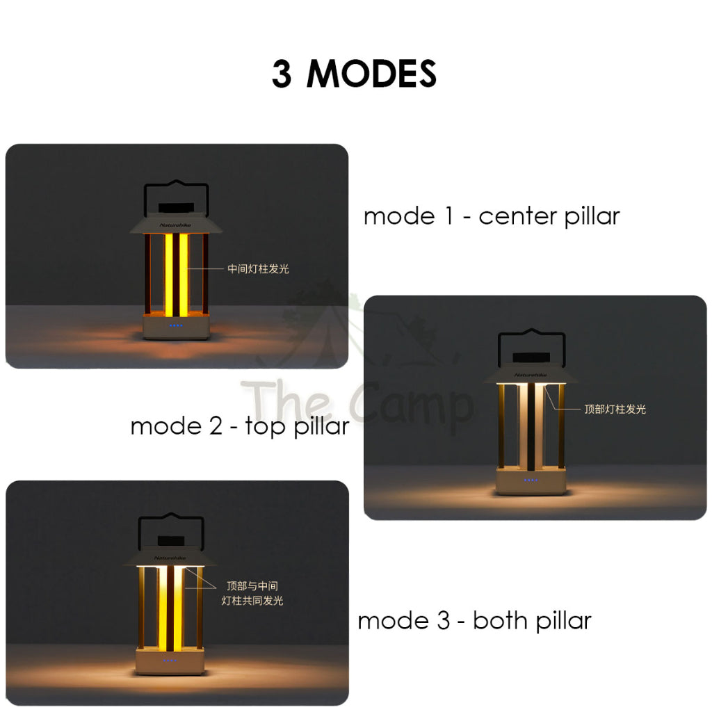 Naturehike Camping Lamp YueGe Outdoor Waterproof LED Lantern Hanging Atmosphere Light 4000mAh CNH22DQ009