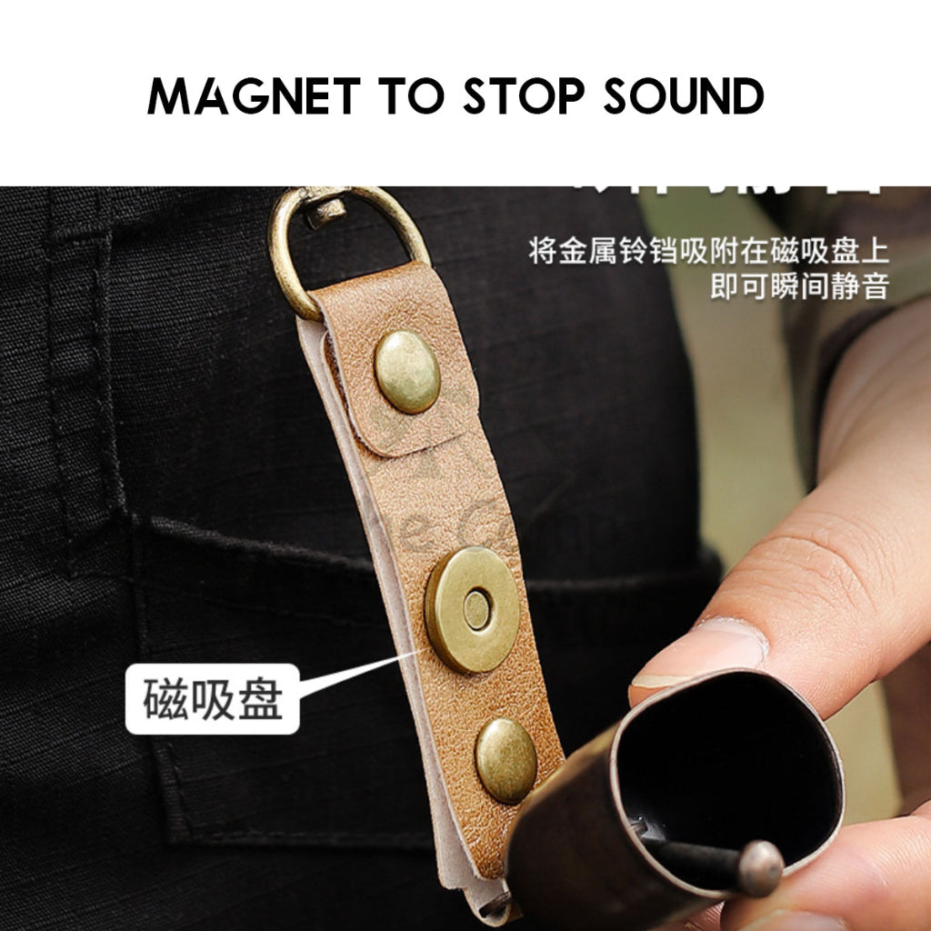 Outdoor Camping Hanging Bell Ornaments Wind Chime Peaceful Ambient Ring Hook Atmosphere Decoration Keychain