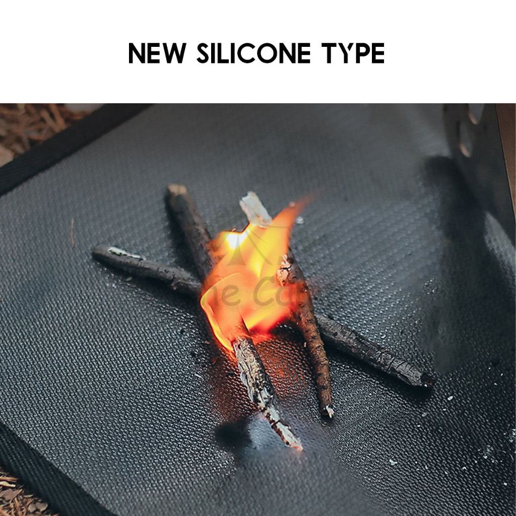 Outdoor Camping Fireproof Mat Cloth BBQ Fiberglass Fire Blanket Insulation Silicone Resistant Flame Retardant Fiber Glas