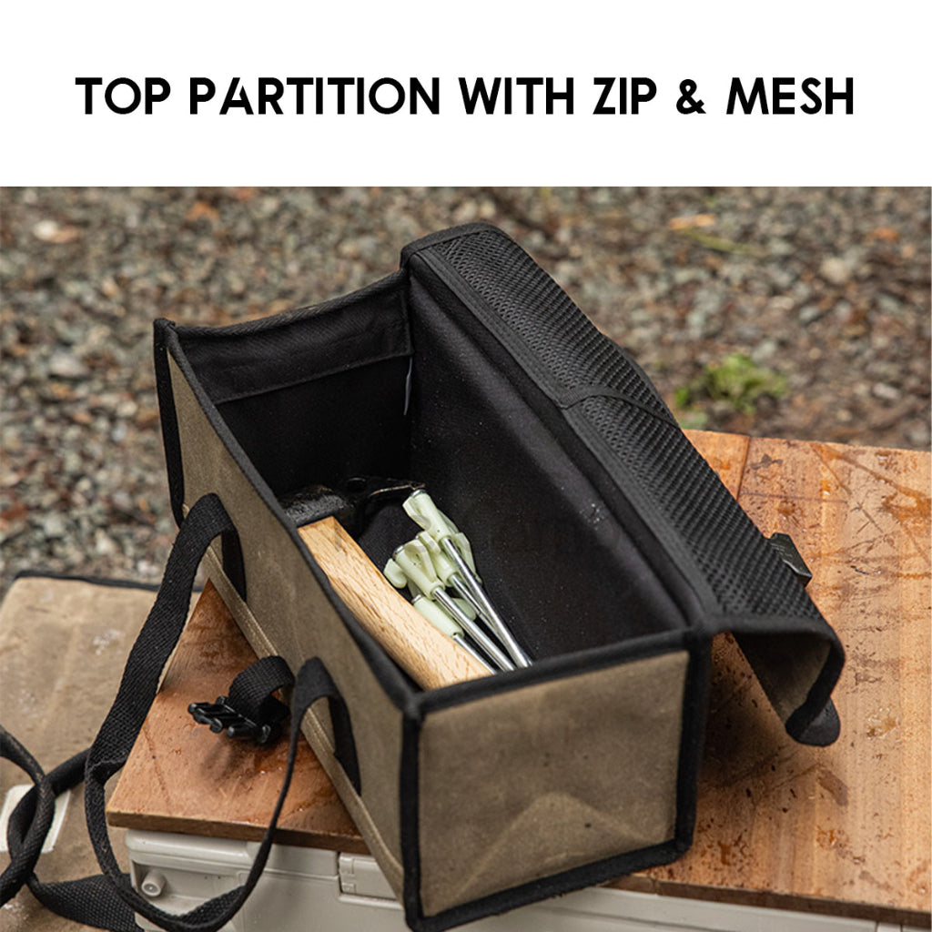 Naturehike Camping Equipment Storage Bag Oil Wax Large Capacity Outdoor Tarp Nail Peg Table Chair Rope Tent NH19PJ103