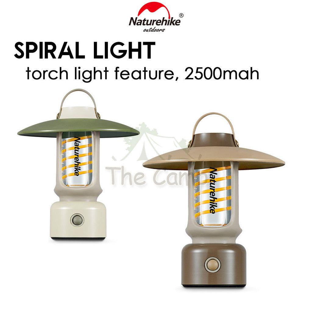 Naturehike Spiral LED Light Lamp with Torch Outdoor Camping Portable IPX4 Waterproof Multi-Functional Lantern CNH22DQ024