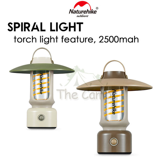 Naturehike Spiral LED Light Lamp with Torch Outdoor Camping Portable IPX4 Waterproof Multi-Functional Lantern CNH22DQ024
