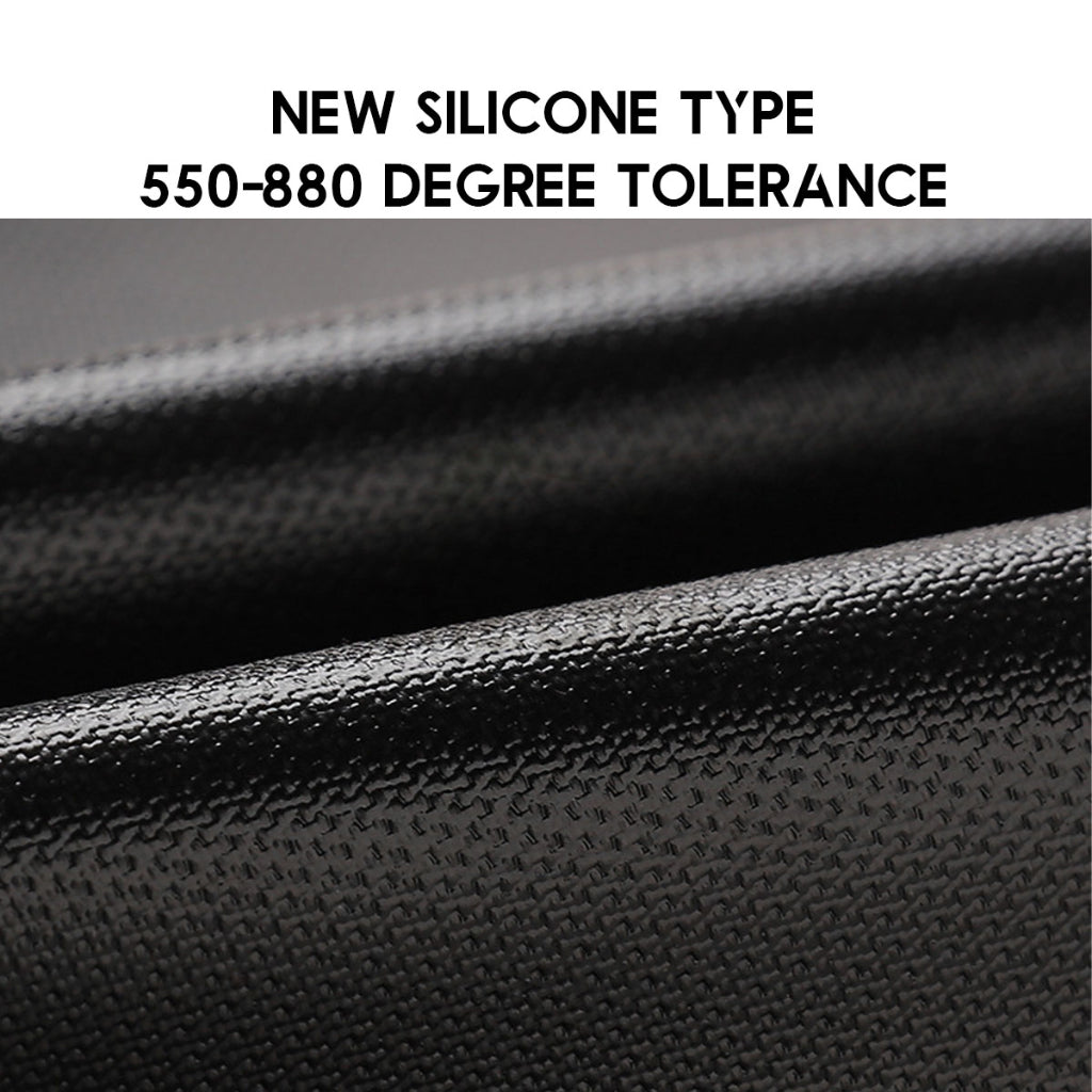 Outdoor Camping Fireproof Mat Cloth BBQ Fiberglass Fire Blanket Insulation Silicone Resistant Flame Retardant Fiber Glas