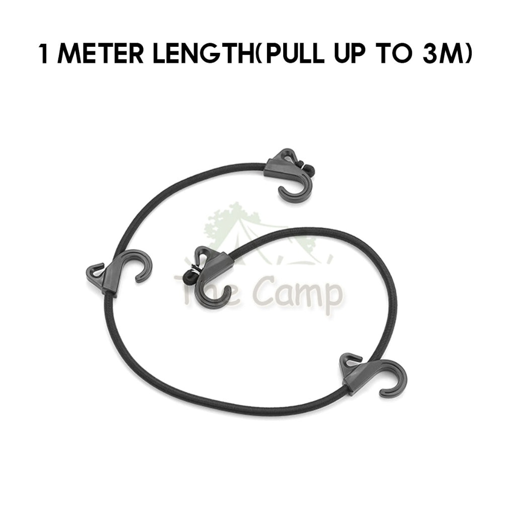 Multipurpose Wagon Elastic Rope Spring With 4 Movable Hook Luggage Strap Trolly Accessories Tali Ikat Wagon