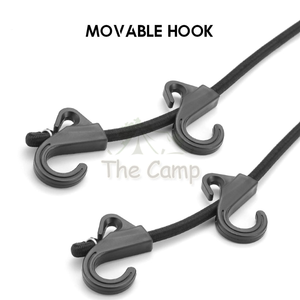 Multipurpose Wagon Elastic Rope Spring With 4 Movable Hook Luggage Strap Trolly Accessories Tali Ikat Wagon
