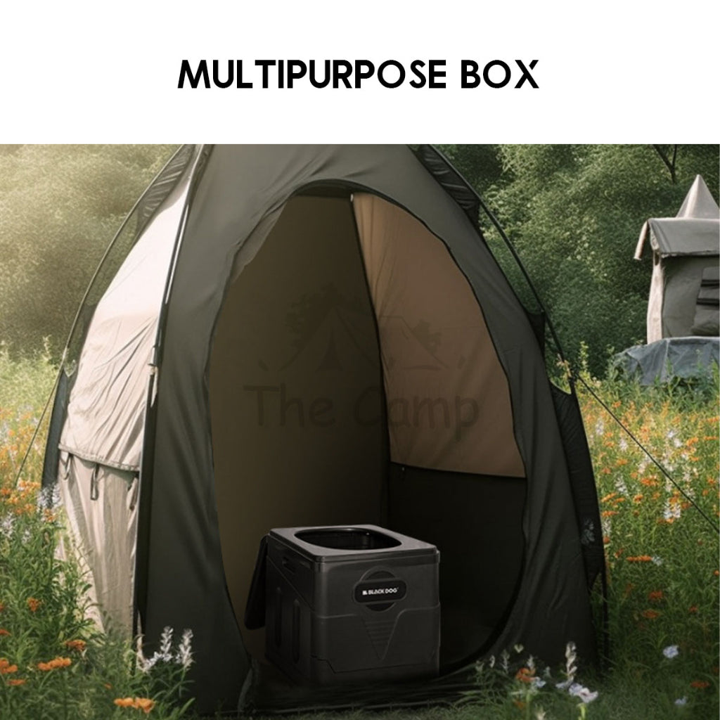 Blackdog Multipurpose Box Camping Folding Portable Toilet Stool Rubbish Bin Storage Box Garbage BD-SN23003