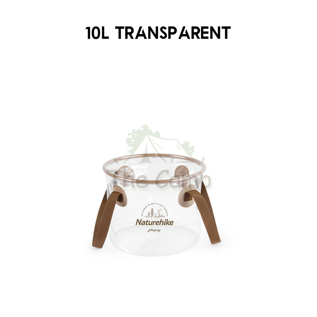 Naturehike Camping Foldable Bucket Portable Waterproof Round 10L 20L Water Transparent Container CNK2350CF010