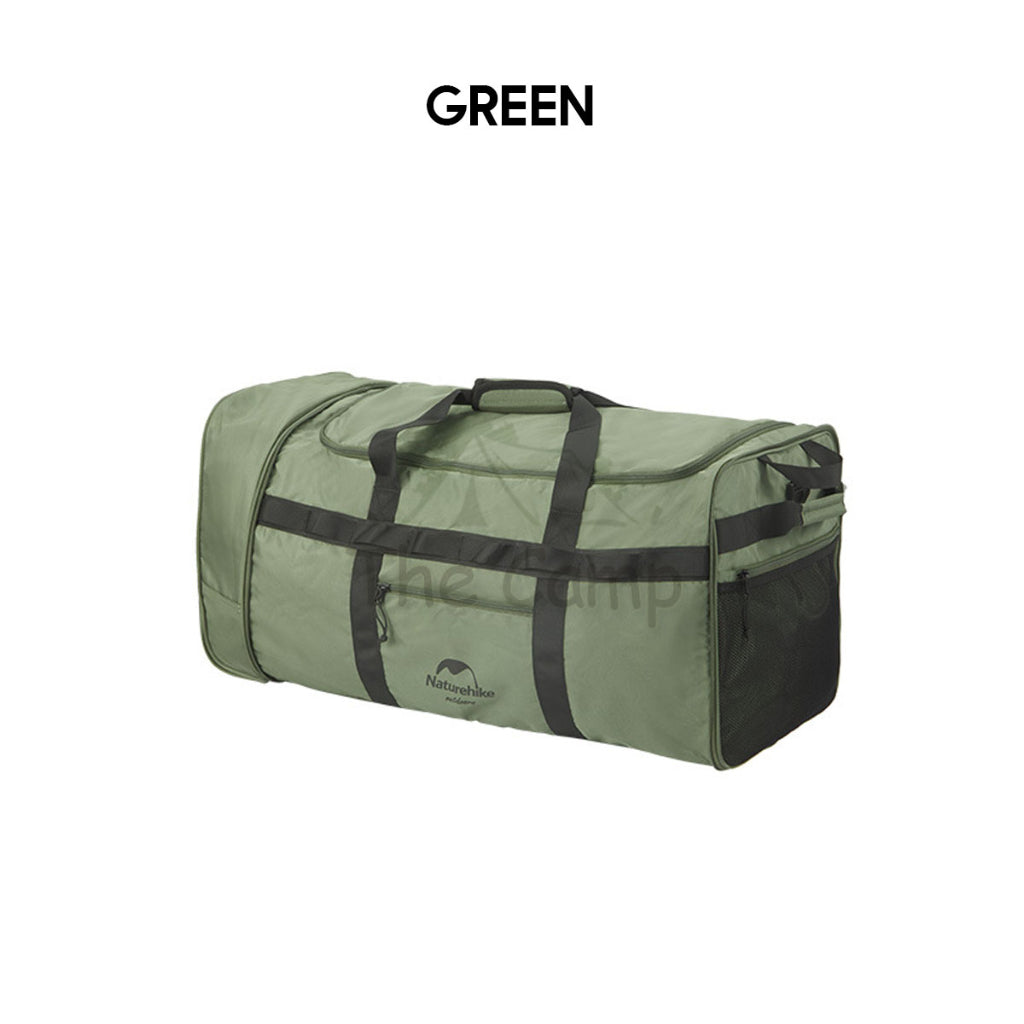 Naturehike Camping Folding Wheeled Bag Wheel Luggage Equipment Storage Bag 88L Large Capacity Black Picnic NH21LX003