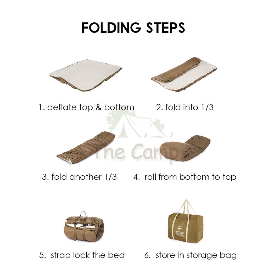 Naturehike Ultimate Sponge Air Bed 2in1 30cm with Pump Camping Inflation Mattress Inflatable Tent Tilam CNH22DZ026