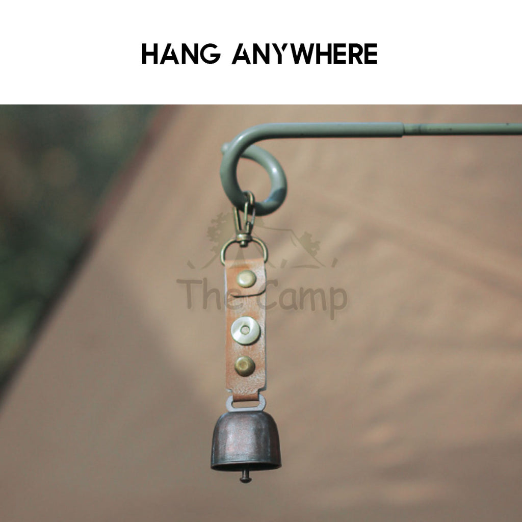 Outdoor Camping Hanging Bell Ornaments Wind Chime Peaceful Ambient Ring Hook Atmosphere Decoration Keychain