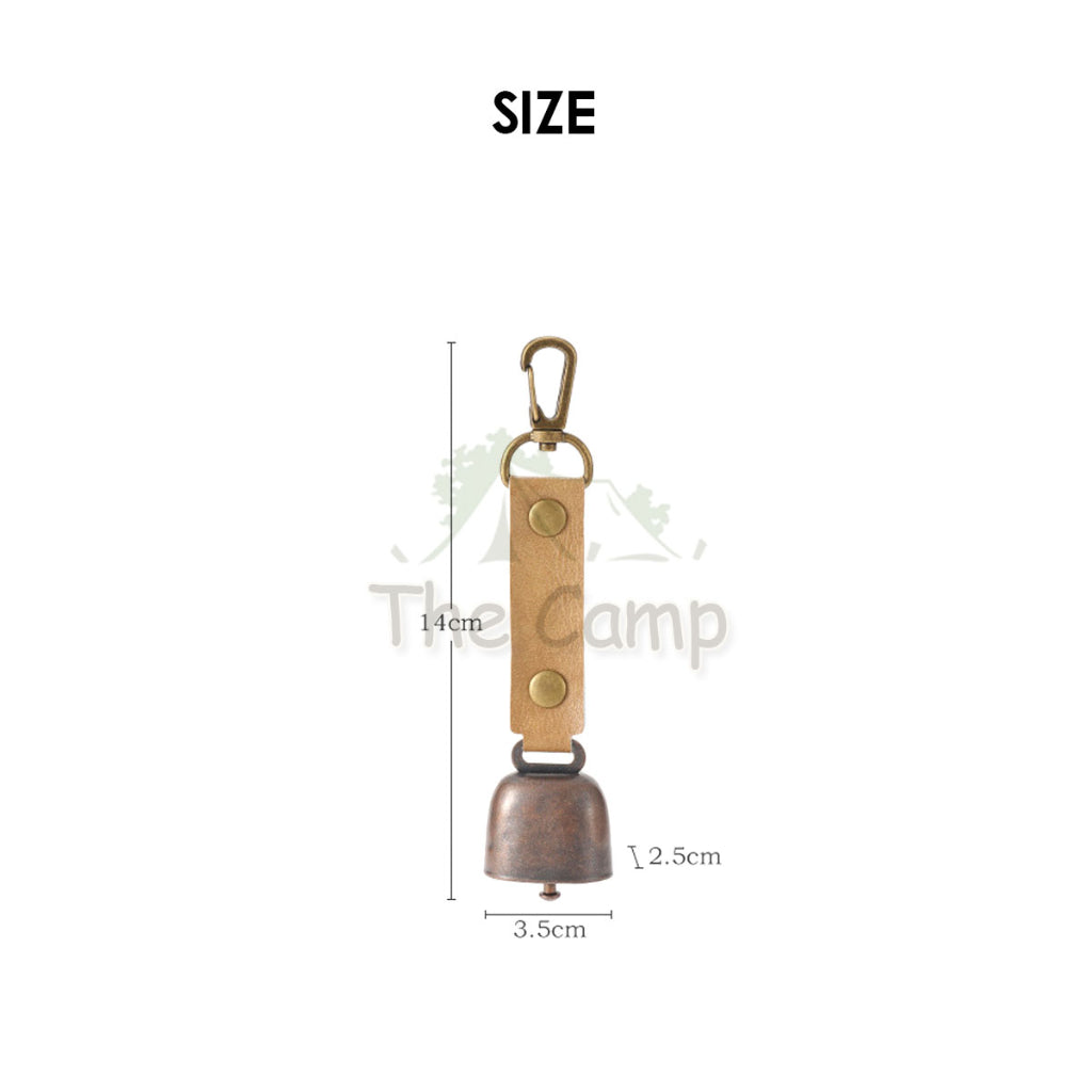 Outdoor Camping Hanging Bell Ornaments Wind Chime Peaceful Ambient Ring Hook Atmosphere Decoration Keychain