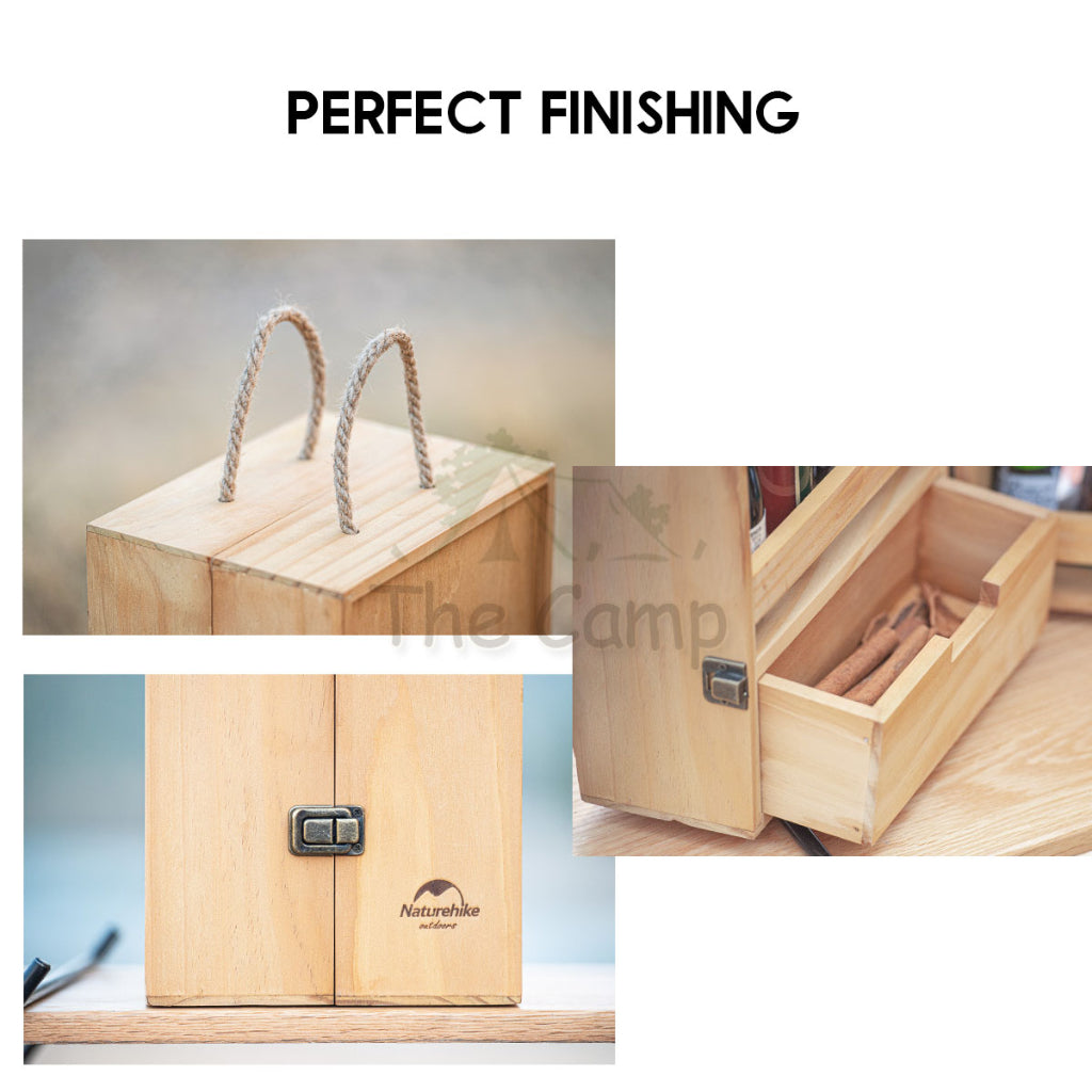 Naturehike Outdoor Seasoning Cabinet Portable Picnic Spice Rack Ingredient Box Camping BBQ Equipment Cooking NH20PJ006