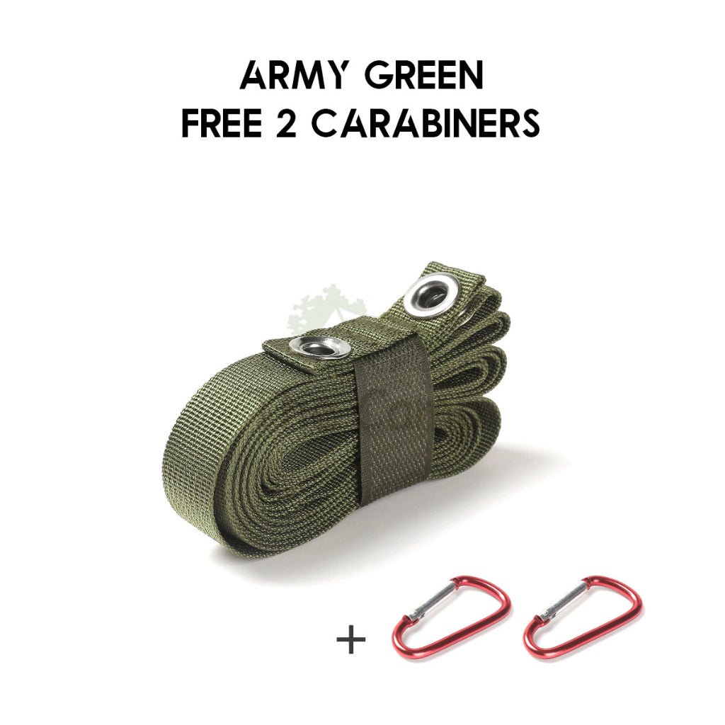 Flysheet Tarp Pole Extension Rope Expansion Strap with Hole Outdoor Camping Tent Lanyard Hanging Rope