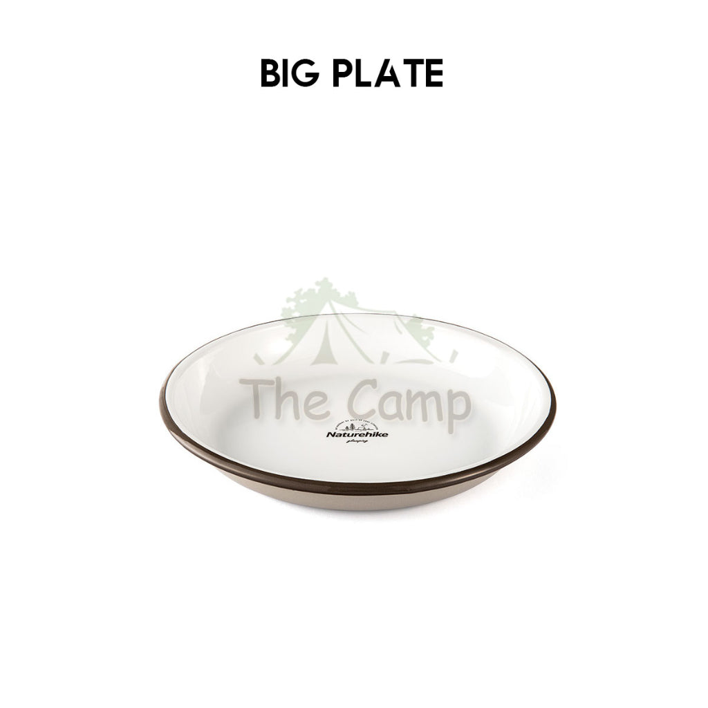 Naturehike Enamel Tableware Bowl Plate Cup Mug Outdoor Camping Cookware Black Limited Edition NH20SJ030