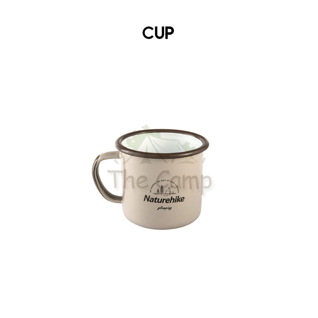 Naturehike Enamel Tableware Bowl Plate Cup Mug Outdoor Camping Cookware Black Limited Edition NH20SJ030