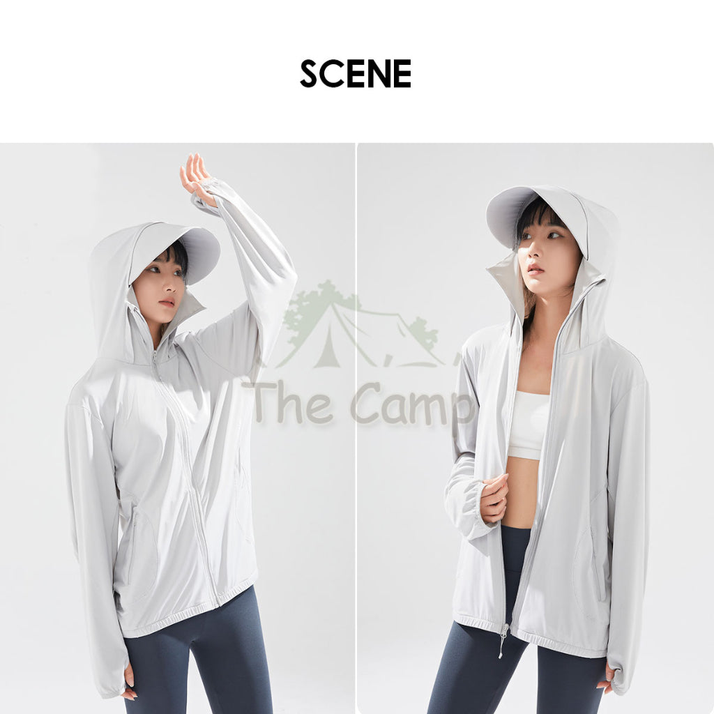 Naturehike UV Protection Jacket Cool Long Sleeved Jacket Outdoor Quick Dry Hooded Mask Unisex UPF100 CYY2321BA016