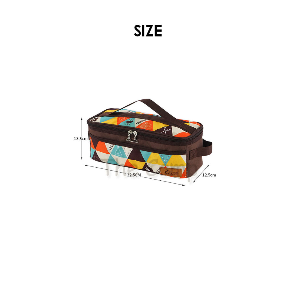 CLS 11PCS Kitchenware Cooking Set for Outdoor Camping Condiment Kitchen Tool Cookware Egg Case Knife Chopping Board