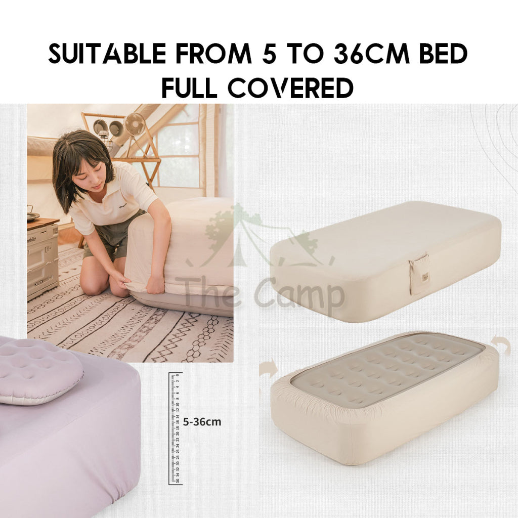 Naturehike Camping 5-36cm Bedsheet Bed Sheet Mattress Cover Inflatable Bed Single Double Foldable PNH22DZ001