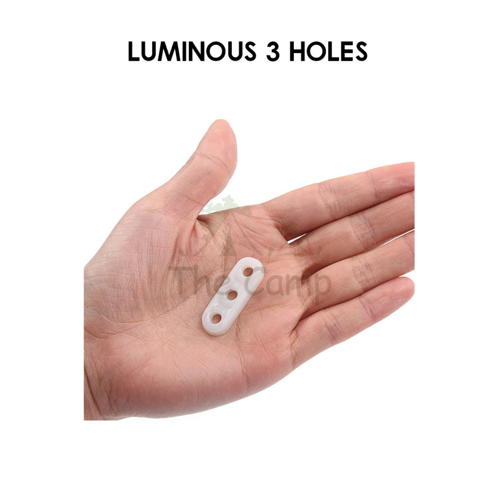 Camping Glow In The Dark Rope Tensioner String Guard Luminous Fluorescent Hanging Warning Safety Light Peg Nail Tent
