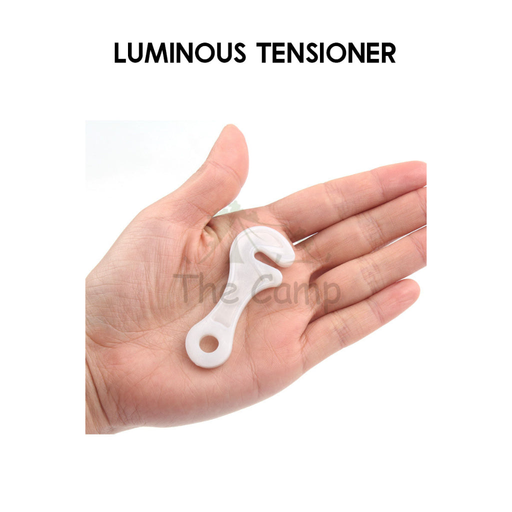 Camping Glow In The Dark Rope Tensioner String Guard Luminous Fluorescent Hanging Warning Safety Light Peg Nail Tent